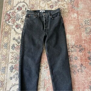 Re/Done Straight Crop Denim